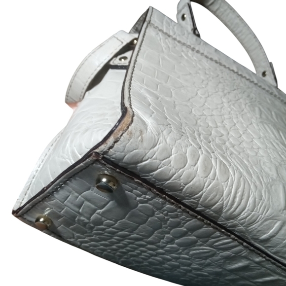 Kate Spade Doris Pebble Croc Embossed Leather Flap Satchel Crossbody Top Handle - Picture 9 of 9